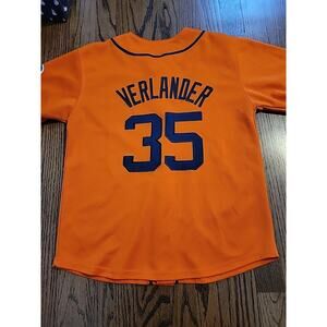 Majestic Detroit Tigers Justin Verlander Jersey Baseball Youth Medium 10-12